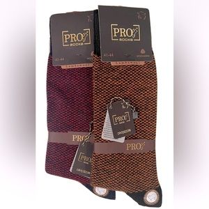 Pro Men’s 2-Pair Premium High Quality Lambswool Classic Socks Size 41-44